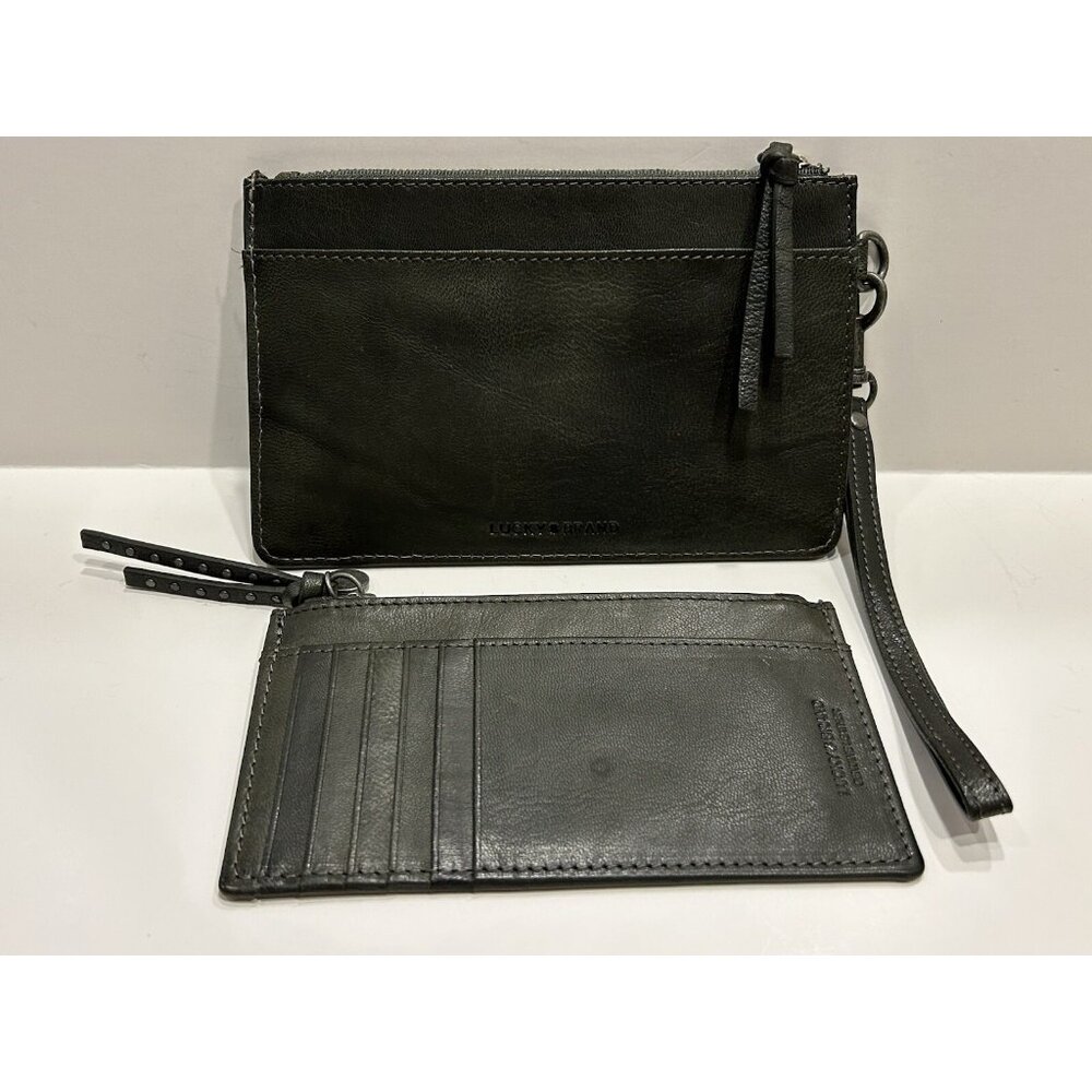 Lucky Brand Wristlet w/ Credit Card Holder Insert 7 1/4 x 4 3/4 inches PREOWNED - Picture 8 of 16